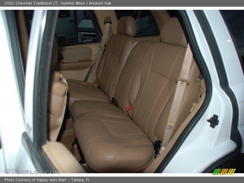 Summit White / Medium Oak 2002 Chevrolet TrailBlazer LT