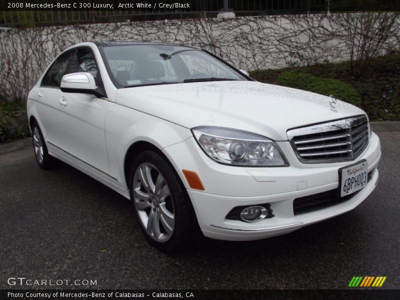 Arctic White / Grey/Black 2008 Mercedes-Benz C 300 Luxury
