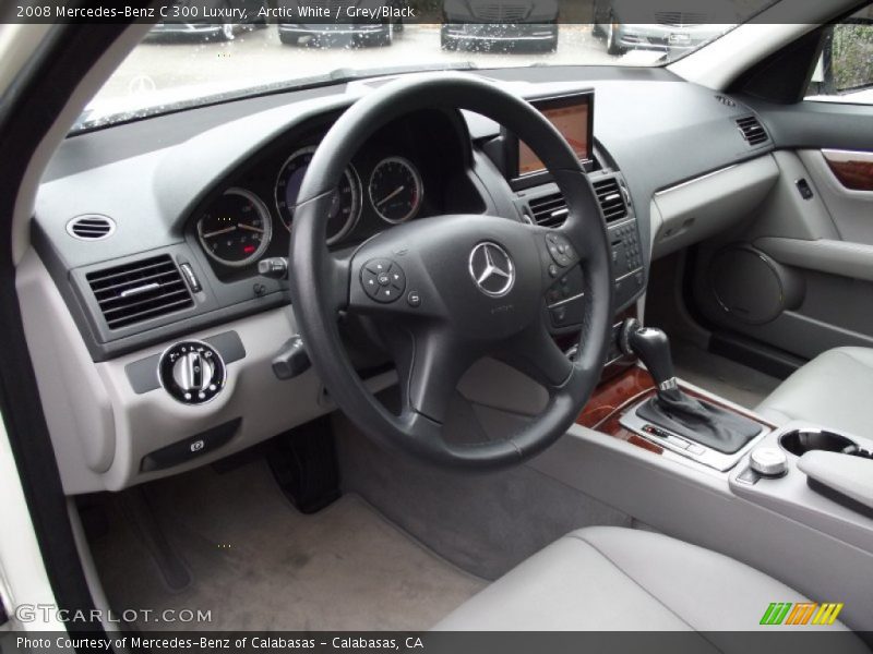 Arctic White / Grey/Black 2008 Mercedes-Benz C 300 Luxury