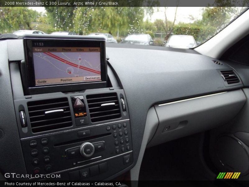 Arctic White / Grey/Black 2008 Mercedes-Benz C 300 Luxury
