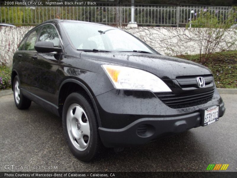 Nighthawk Black Pearl / Black 2008 Honda CR-V LX