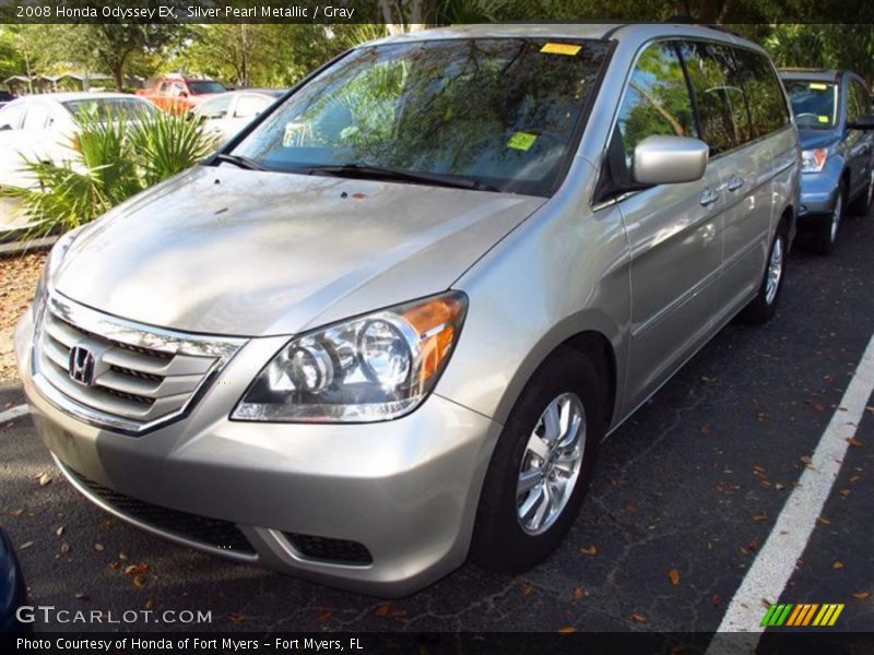 Silver Pearl Metallic / Gray 2008 Honda Odyssey EX