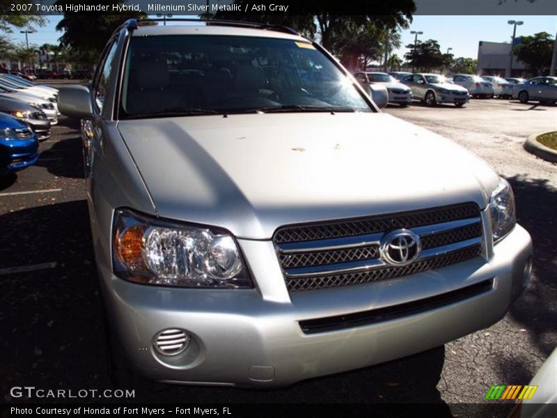 Millenium Silver Metallic / Ash Gray 2007 Toyota Highlander Hybrid