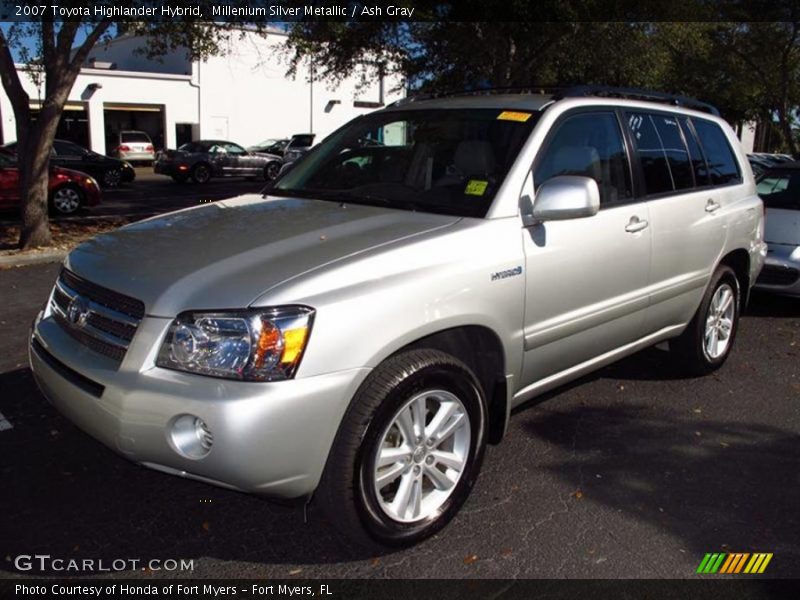 Millenium Silver Metallic / Ash Gray 2007 Toyota Highlander Hybrid