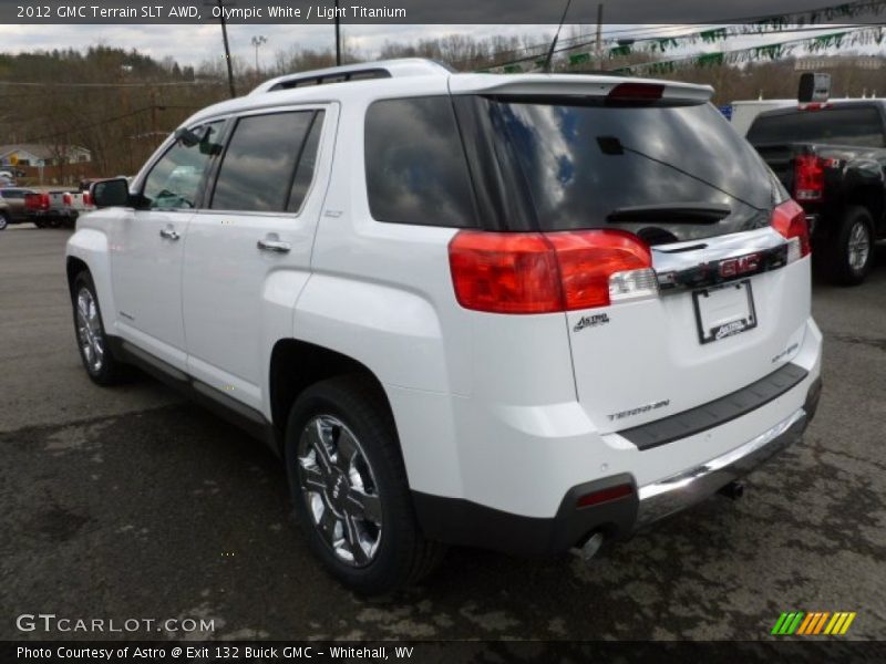 Olympic White / Light Titanium 2012 GMC Terrain SLT AWD