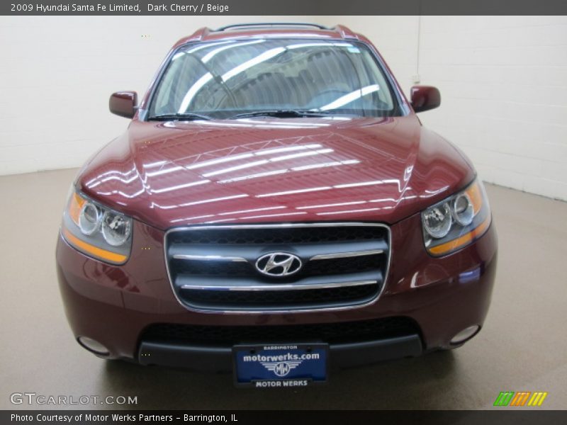 Dark Cherry / Beige 2009 Hyundai Santa Fe Limited