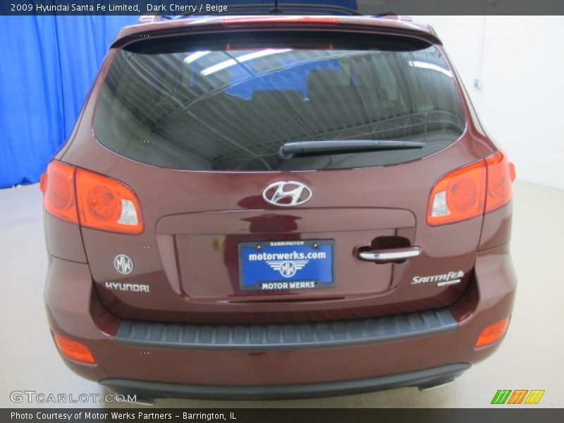 Dark Cherry / Beige 2009 Hyundai Santa Fe Limited