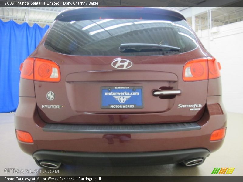Dark Cherry / Beige 2009 Hyundai Santa Fe Limited