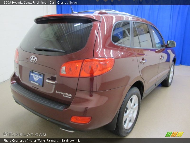 Dark Cherry / Beige 2009 Hyundai Santa Fe Limited