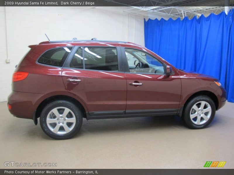 Dark Cherry / Beige 2009 Hyundai Santa Fe Limited