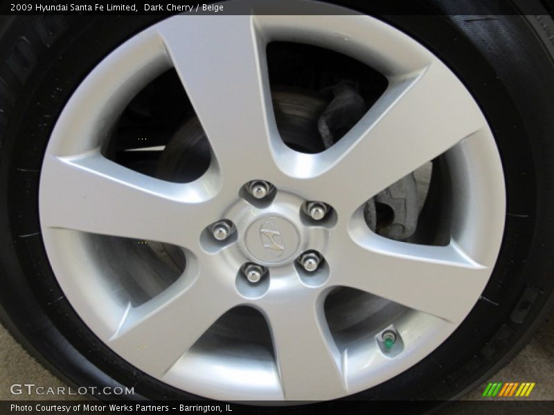 Dark Cherry / Beige 2009 Hyundai Santa Fe Limited