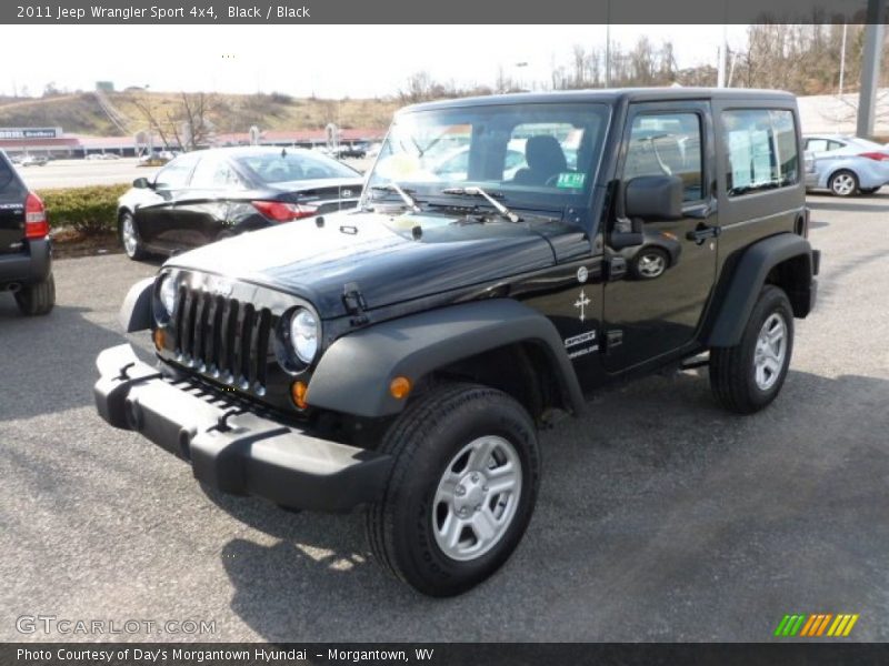 Black / Black 2011 Jeep Wrangler Sport 4x4