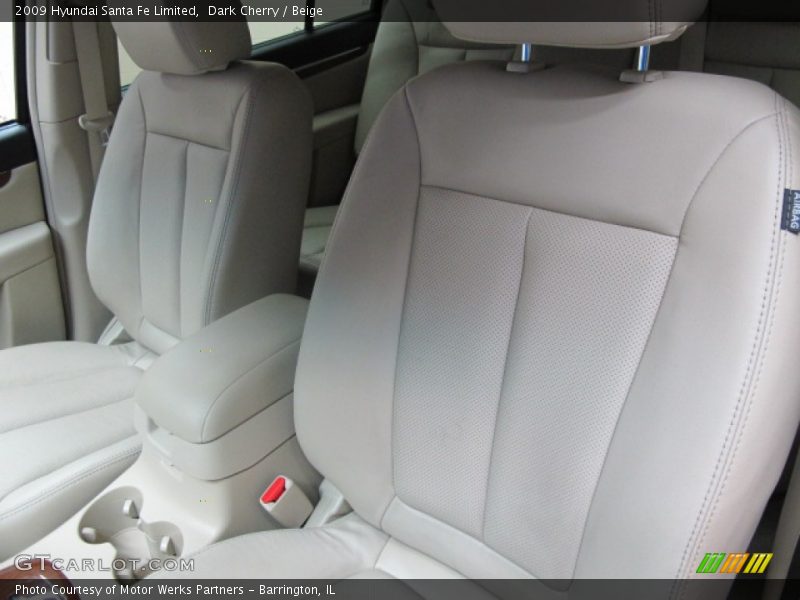 Dark Cherry / Beige 2009 Hyundai Santa Fe Limited