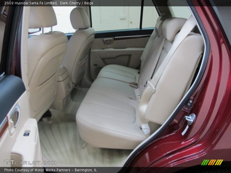 Dark Cherry / Beige 2009 Hyundai Santa Fe Limited
