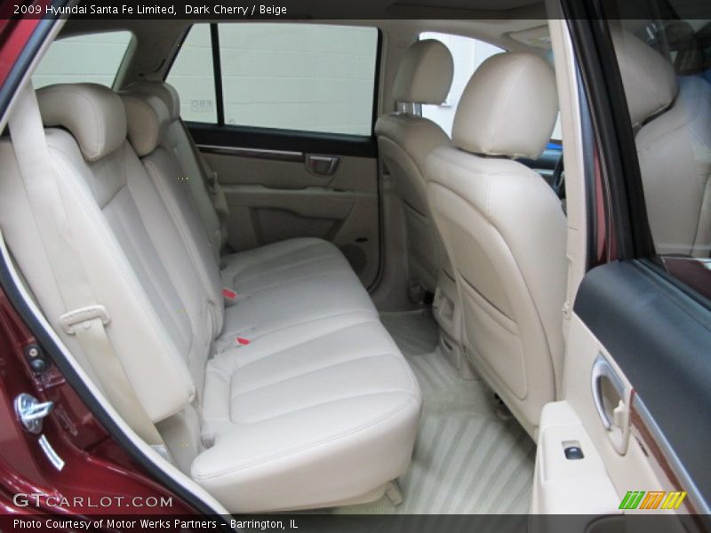 Dark Cherry / Beige 2009 Hyundai Santa Fe Limited