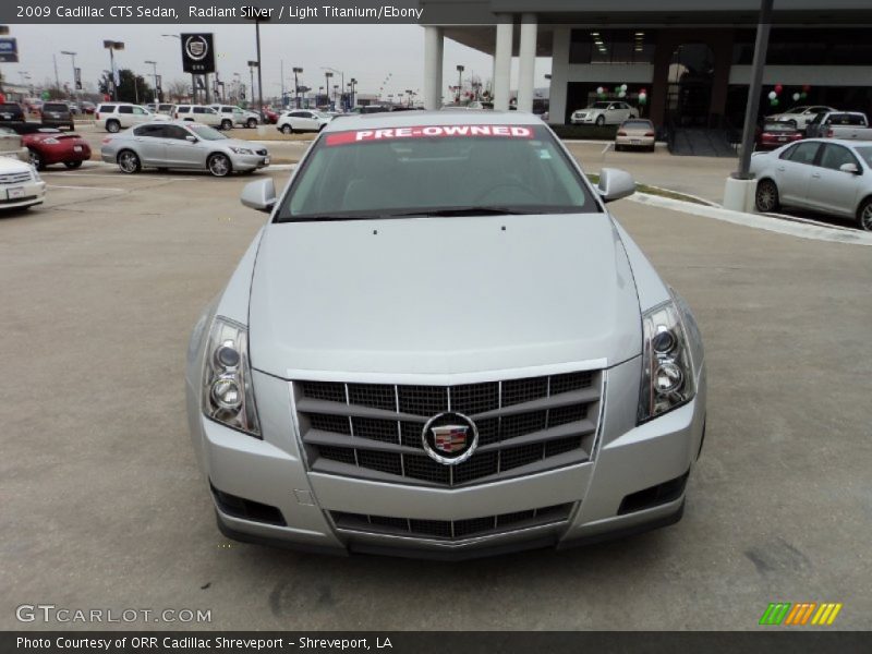 Radiant Silver / Light Titanium/Ebony 2009 Cadillac CTS Sedan