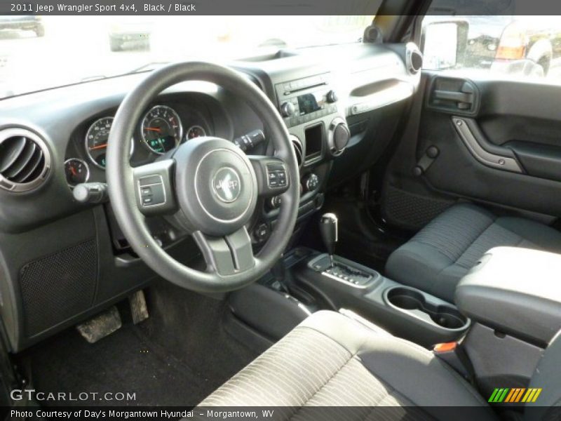 Black / Black 2011 Jeep Wrangler Sport 4x4