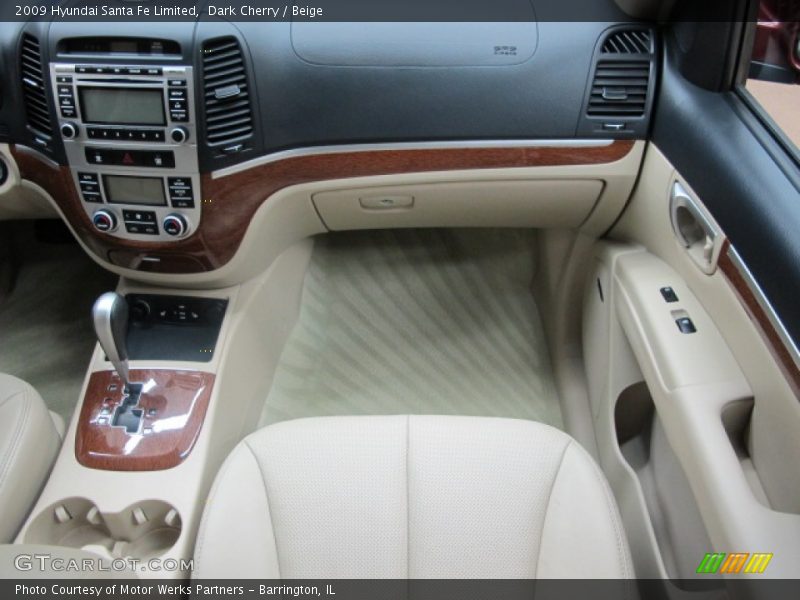Dark Cherry / Beige 2009 Hyundai Santa Fe Limited