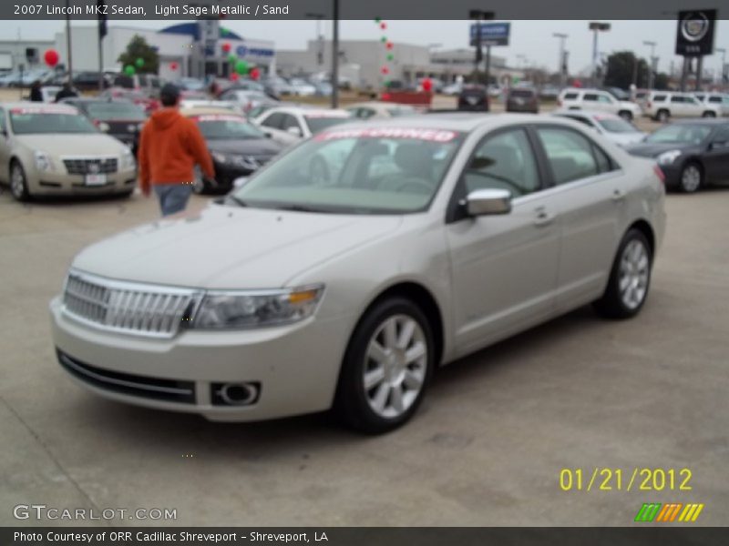 Light Sage Metallic / Sand 2007 Lincoln MKZ Sedan