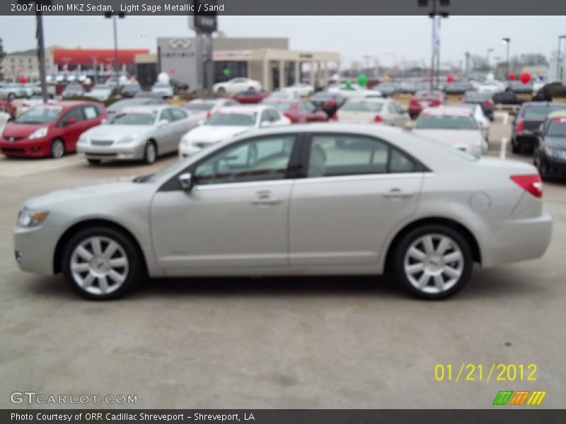 Light Sage Metallic / Sand 2007 Lincoln MKZ Sedan