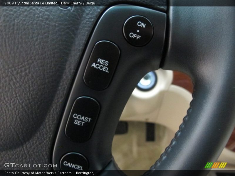 Dark Cherry / Beige 2009 Hyundai Santa Fe Limited