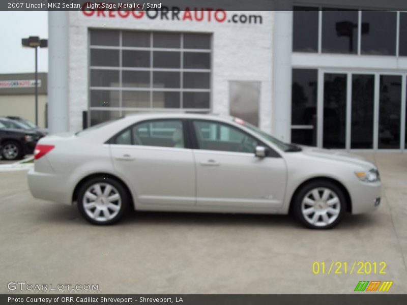 Light Sage Metallic / Sand 2007 Lincoln MKZ Sedan