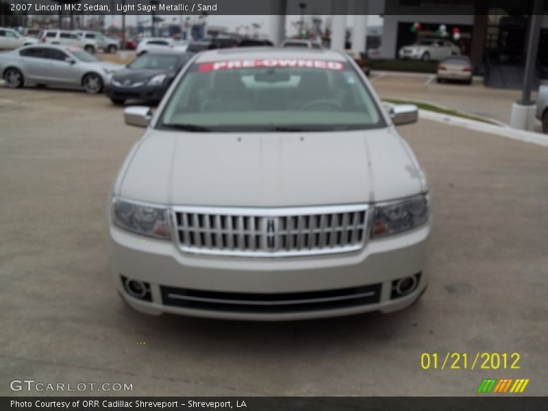 Light Sage Metallic / Sand 2007 Lincoln MKZ Sedan