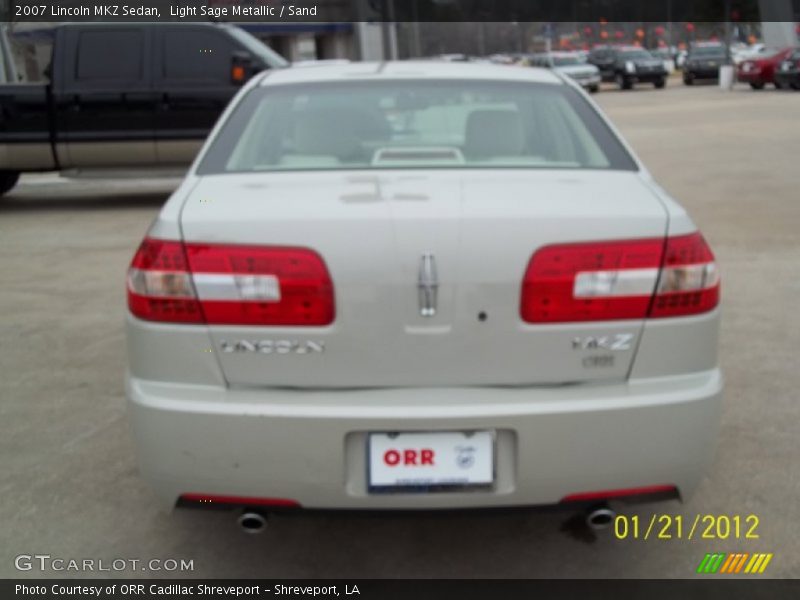 Light Sage Metallic / Sand 2007 Lincoln MKZ Sedan