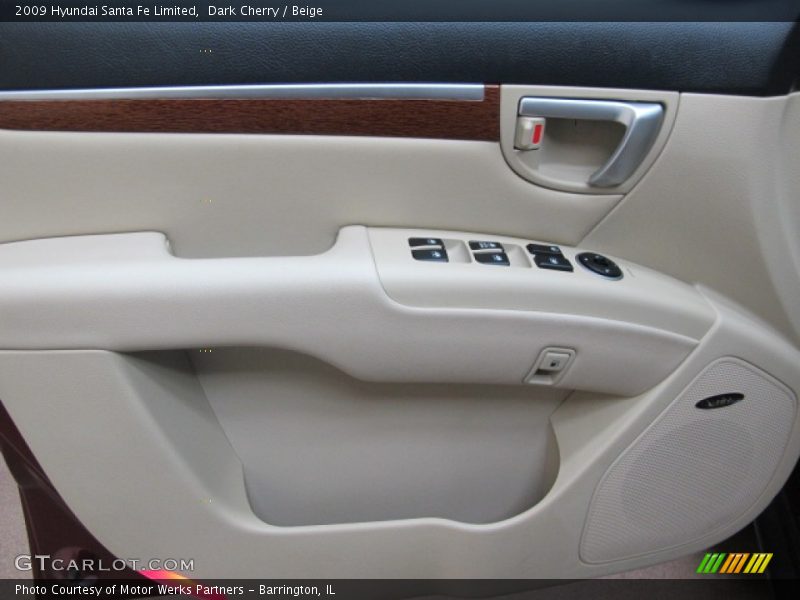 Dark Cherry / Beige 2009 Hyundai Santa Fe Limited