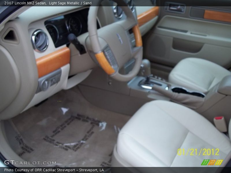 Light Sage Metallic / Sand 2007 Lincoln MKZ Sedan