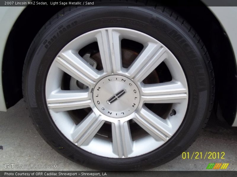 Light Sage Metallic / Sand 2007 Lincoln MKZ Sedan