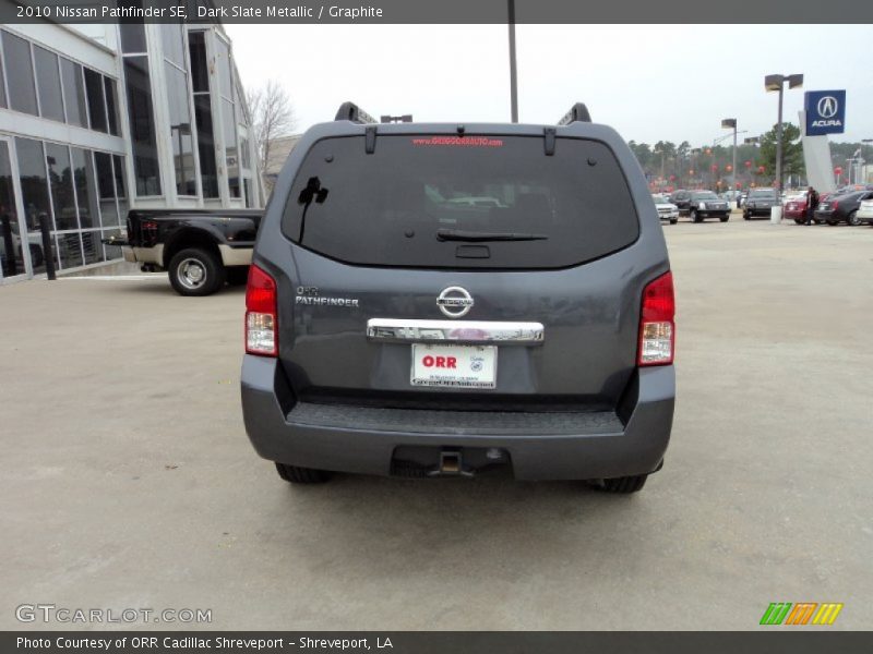 Dark Slate Metallic / Graphite 2010 Nissan Pathfinder SE