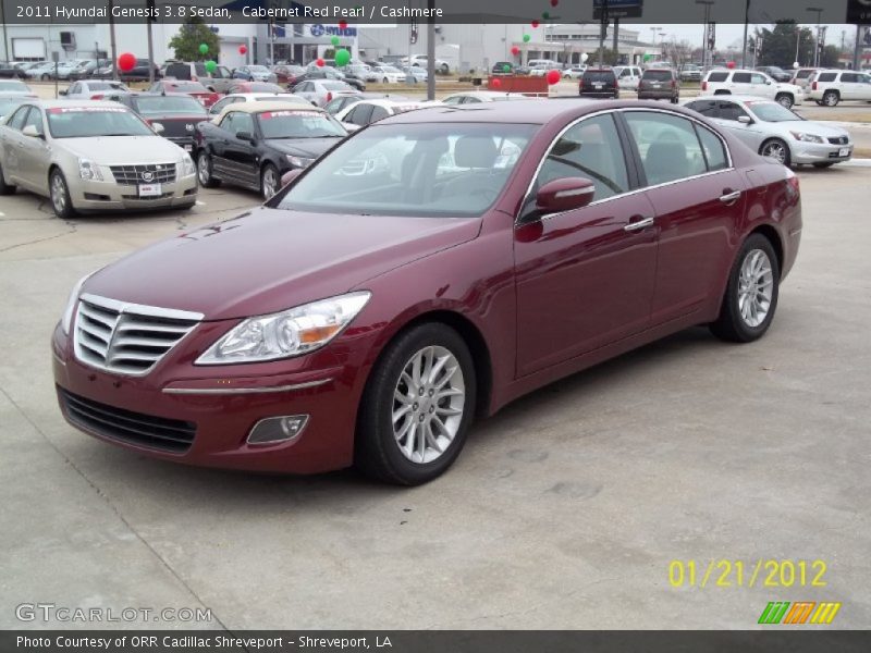 Cabernet Red Pearl / Cashmere 2011 Hyundai Genesis 3.8 Sedan