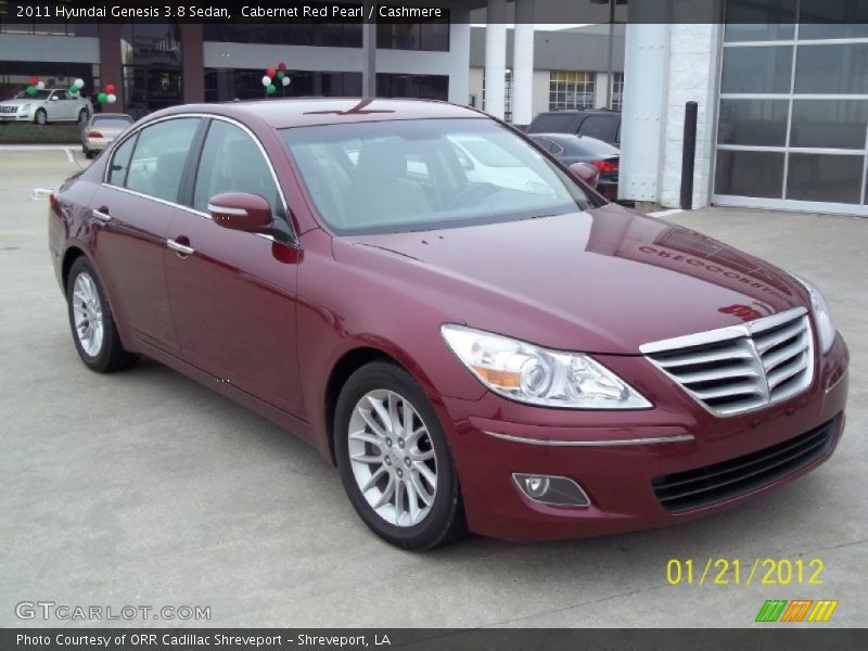 Cabernet Red Pearl / Cashmere 2011 Hyundai Genesis 3.8 Sedan