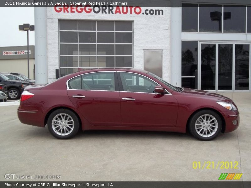Cabernet Red Pearl / Cashmere 2011 Hyundai Genesis 3.8 Sedan