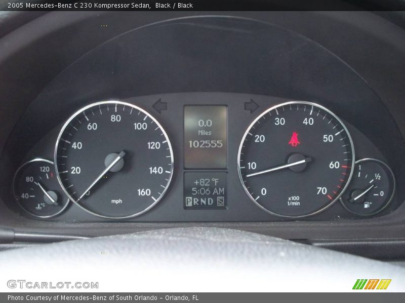 Black / Black 2005 Mercedes-Benz C 230 Kompressor Sedan