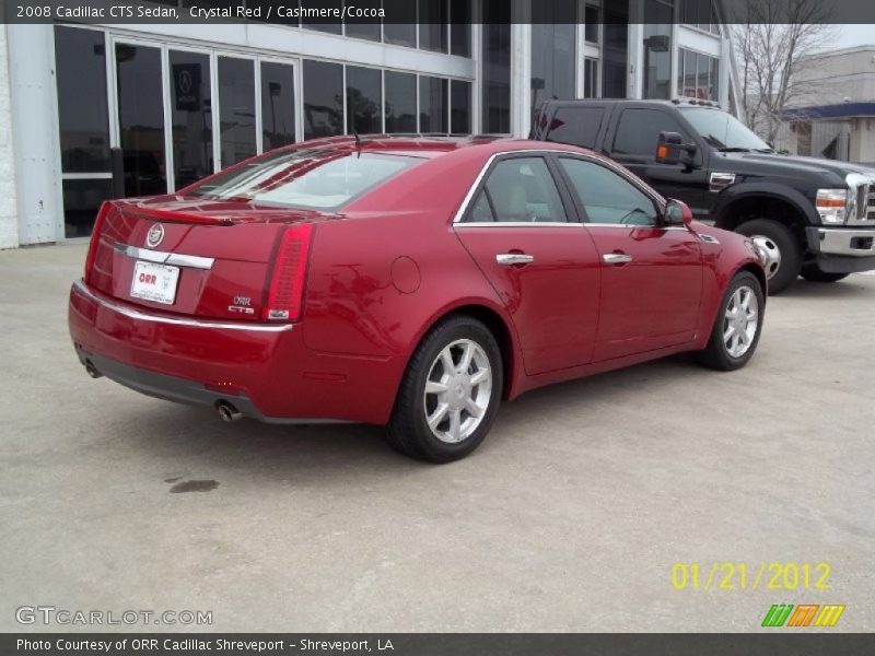 Crystal Red / Cashmere/Cocoa 2008 Cadillac CTS Sedan