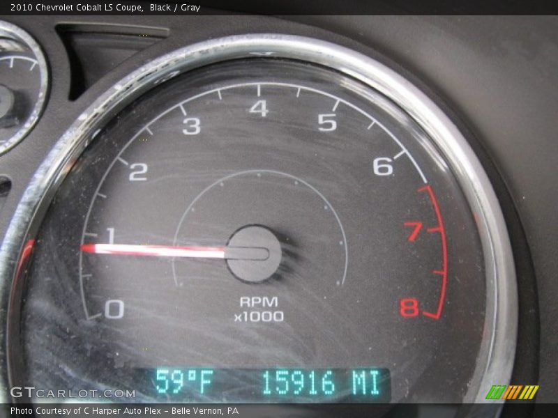 Black / Gray 2010 Chevrolet Cobalt LS Coupe