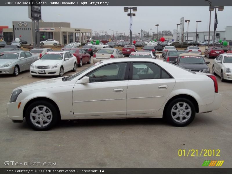 White Diamond / Light Gray/Ebony 2006 Cadillac CTS Sedan
