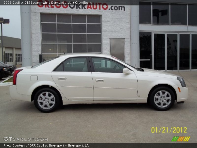 White Diamond / Light Gray/Ebony 2006 Cadillac CTS Sedan