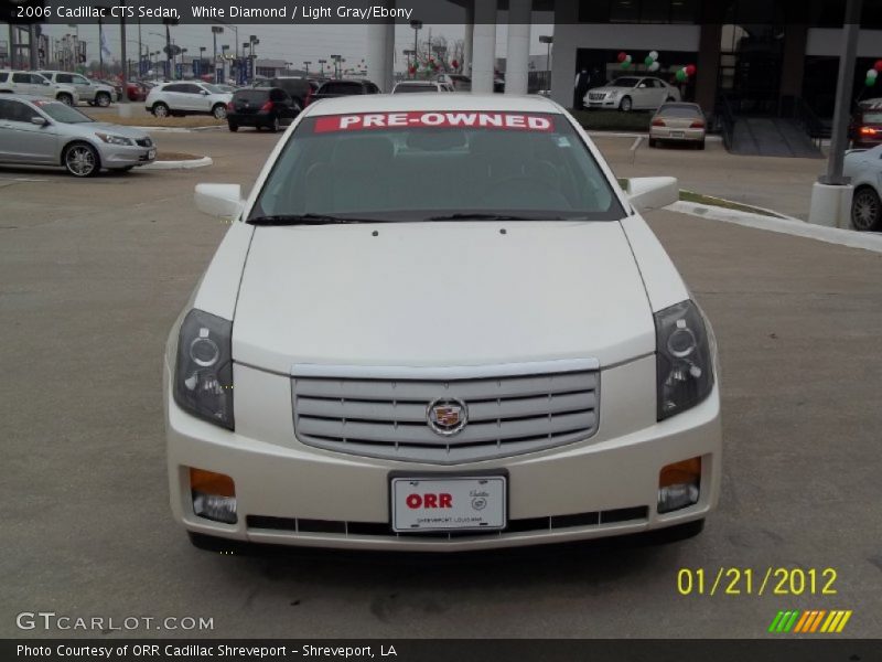 White Diamond / Light Gray/Ebony 2006 Cadillac CTS Sedan