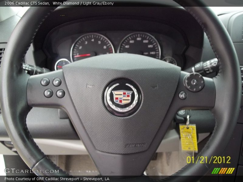 White Diamond / Light Gray/Ebony 2006 Cadillac CTS Sedan