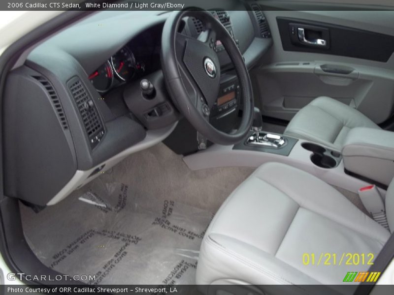 White Diamond / Light Gray/Ebony 2006 Cadillac CTS Sedan
