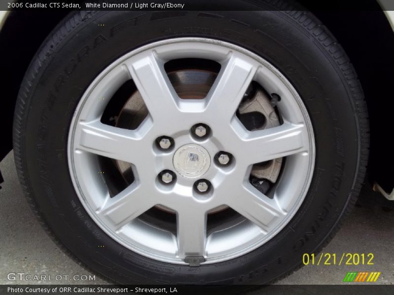 White Diamond / Light Gray/Ebony 2006 Cadillac CTS Sedan