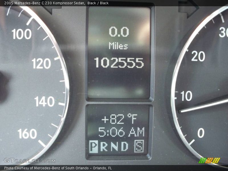 Black / Black 2005 Mercedes-Benz C 230 Kompressor Sedan