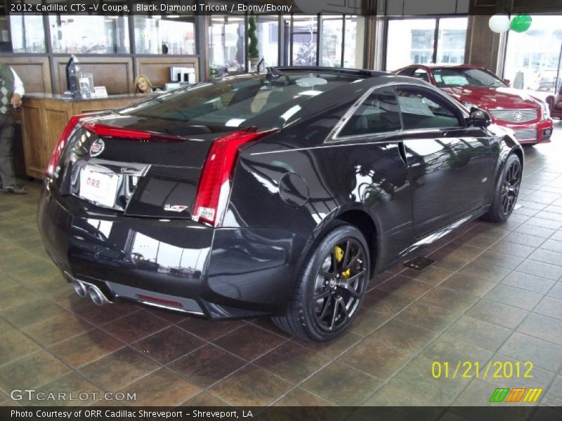 Black Diamond Tricoat / Ebony/Ebony 2012 Cadillac CTS -V Coupe