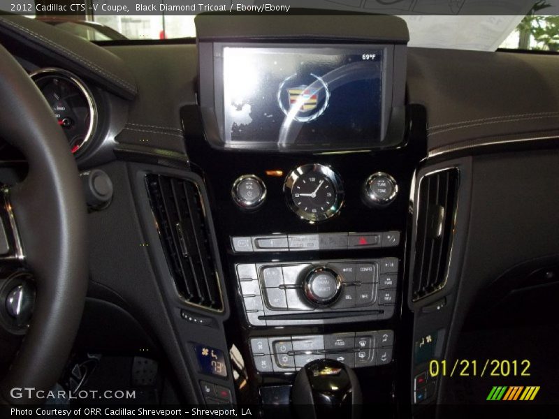 Black Diamond Tricoat / Ebony/Ebony 2012 Cadillac CTS -V Coupe
