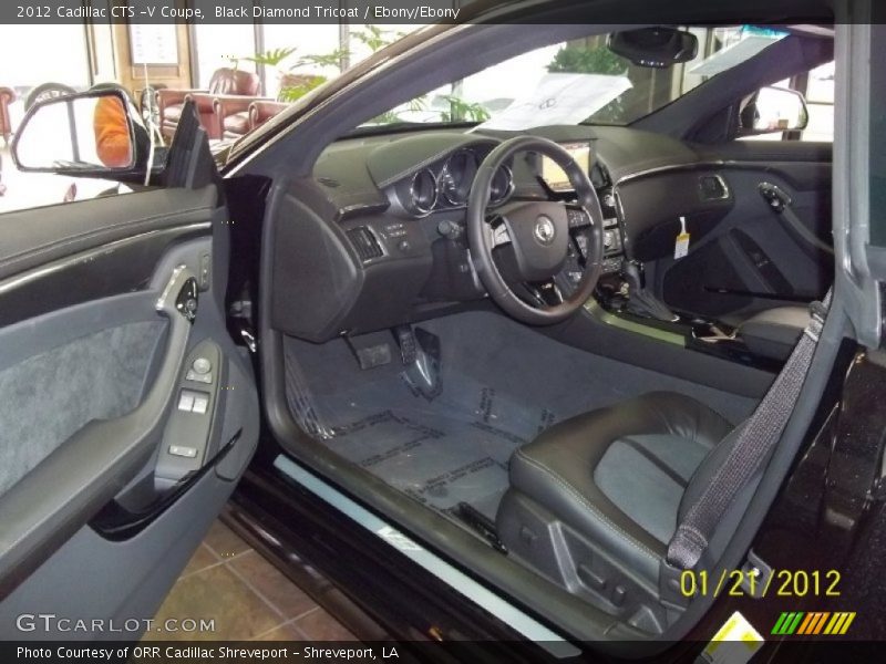Black Diamond Tricoat / Ebony/Ebony 2012 Cadillac CTS -V Coupe