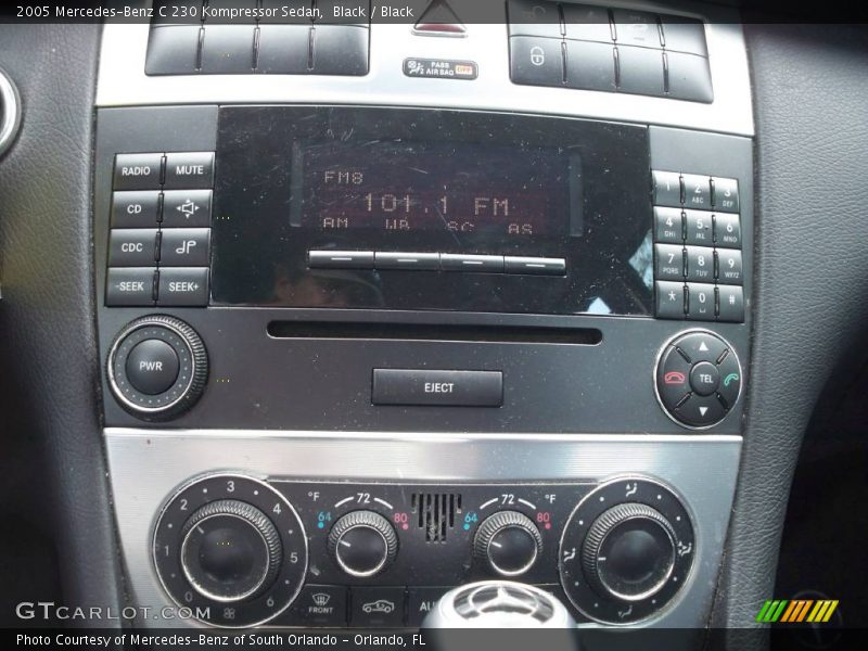 Black / Black 2005 Mercedes-Benz C 230 Kompressor Sedan