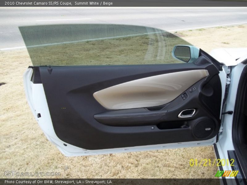 Summit White / Beige 2010 Chevrolet Camaro SS/RS Coupe